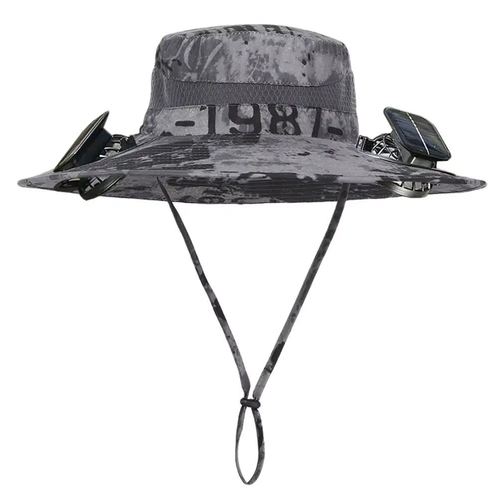 🔥 Sombrero Ventilador Solar 🔥– Menos Calor y Mas protección Bajo el Sol Intenso.