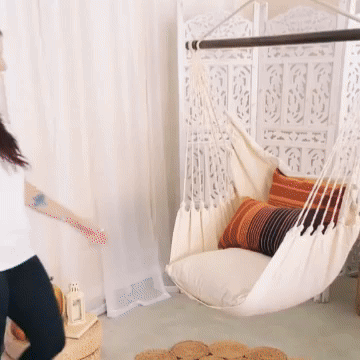 Hamaca silla para interiores y exteriores