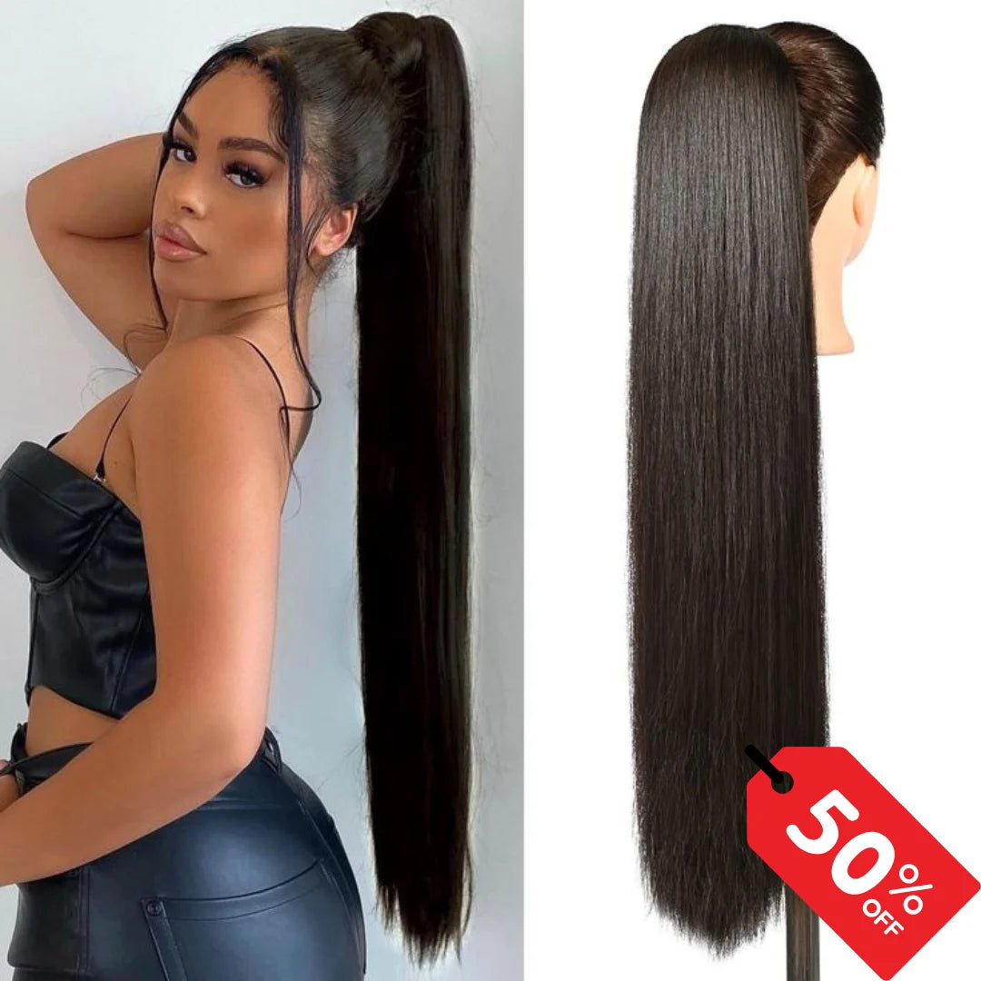 🔥Coleta Extensión Ultra Real de 60cm 🔥 – Efecto Profesional en Minutos ✨