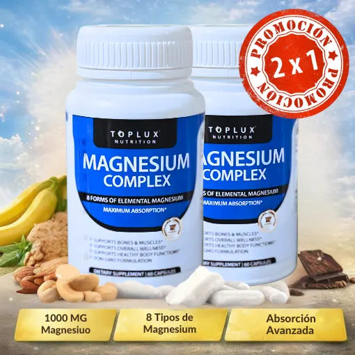 Recupera tu energía y duerme profundamente con la potencia de 8 tipos de magnesio en una sola cápsula