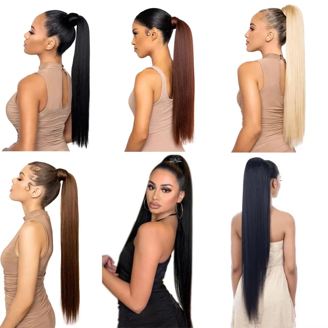 🔥Coleta Extensión Ultra Real de 60cm 🔥 – Efecto Profesional en Minutos ✨