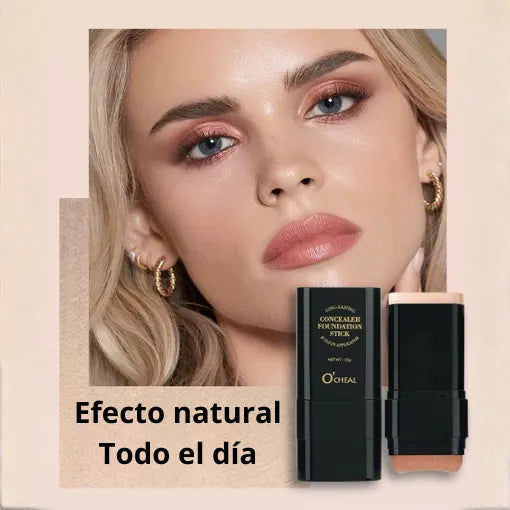 🔥 Base en Barra de Ultra Cobertura 2 en 1  🔥 - Base + Corrector -  Acabado Profesional en Segundos.