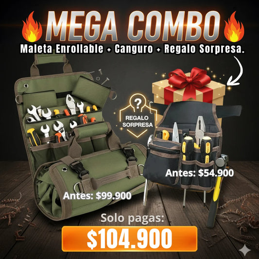 MEGA COMBO. | MALETA ENROLLABLE + CANGURO + REGALO |