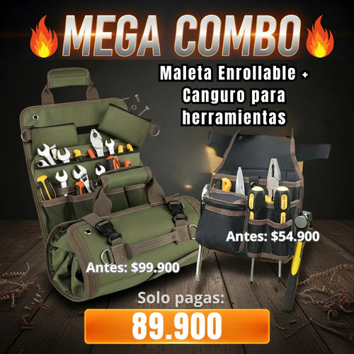 MEGA COMBO. | MALETA ENROLLABLE + CANGURO