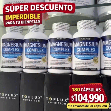 3 meses de Magnesium Complex  – ¡El Mineral Maestro! para llevar una vida sin límites.